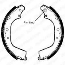 LS1406 DELPHI Комплект тормозных колодок