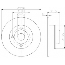 8DD 355 113-462 HELLA PAGID Тормозной диск