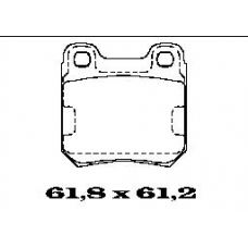 BL1218A1 FTE Комплект тормозных колодок, дисковый тормоз