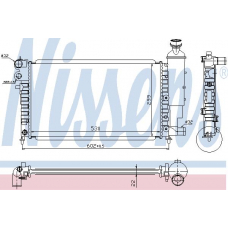 63745A NISSENS Радиатор, охлаждение двигателя