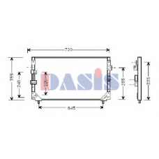 212910N AKS DASIS Конденсатор, кондиционер