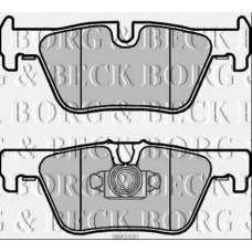 BBP2335 BORG & BECK Комплект тормозных колодок, дисковый тормоз