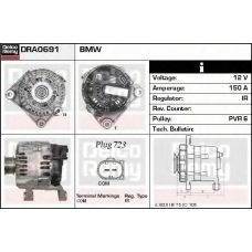 DRA0691 DELCO REMY Генератор