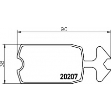 8DB 355 005-881 HELLA Комплект тормозных колодок, дисковый тормоз