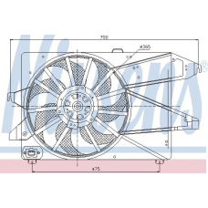 85191 NISSENS Вентилятор, охлаждение двигателя