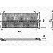 350203117000 MAGNETI MARELLI Конденсатор, кондиционер