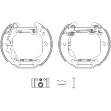 8DB 355 004-761 HELLA PAGID Комплект тормозных колодок