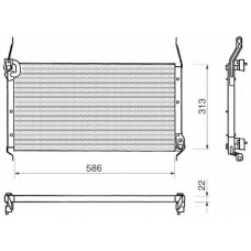 350203150000 MAGNETI MARELLI Конденсатор, кондиционер