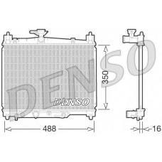 DRM50066 DENSO Радиатор, охлаждение двигателя