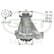 PA12147 GGT Водяной насос