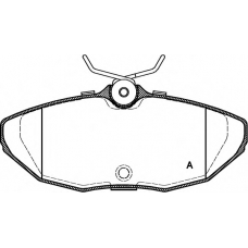 BPA0732.00 OPEN PARTS Комплект тормозных колодок, дисковый тормоз