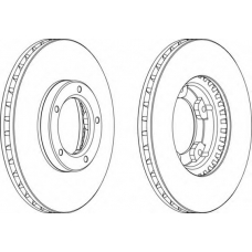 DDF416-1 FERODO Тормозной диск