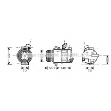 VWK302 AVA Компрессор, кондиционер