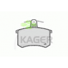 35-0014 KAGER Комплект тормозных колодок, дисковый тормоз