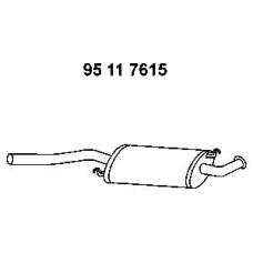 95 11 7615 EBERSPACHER Средний глушитель выхлопных газов