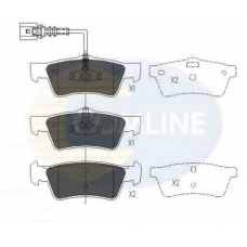 CBP16062 COMLINE Комплект тормозных колодок, дисковый тормоз