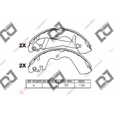 BS1138 DJ PARTS Комплект тормозных колодок