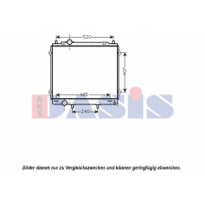 560041N AKS DASIS Радиатор, охлаждение двигателя