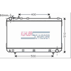 5200511 KUHLER SCHNEIDER Радиатор, охлаждение двигател