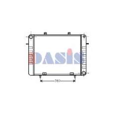 151050N AKS DASIS Радиатор, охлаждение двигателя