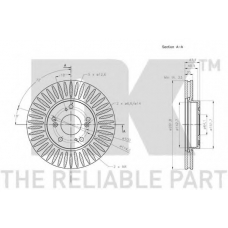 312666 NK Тормозной диск