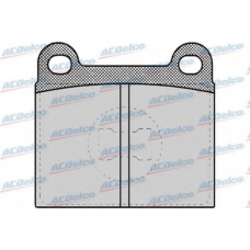 AC058659D AC Delco Комплект тормозных колодок, дисковый тормоз