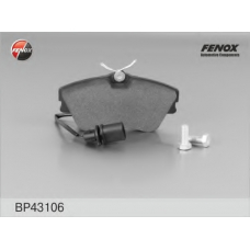 BP43106 FENOX Комплект тормозных колодок, дисковый тормоз