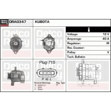 DRA0347 DELCO REMY Генератор