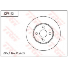DF7143 TRW Тормозной диск