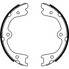 8DA 355 050-861 HELLA Комплект тормозных колодок, стояночная тормозная с