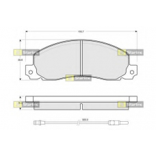 BD S146 STARLINE Комплект тормозных колодок, дисковый тормоз