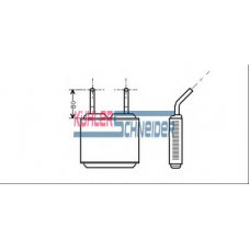 0691601 KUHLER SCHNEIDER Теплообменник, отопление салона