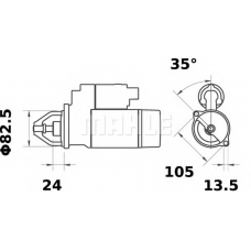 MS 230 MAHLE Стартер