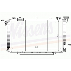 62959 NISSENS Радиатор, охлаждение двигателя