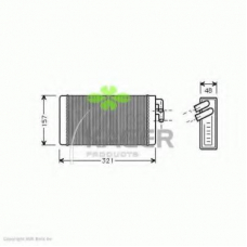 32-0001 KAGER Теплообменник, отопление салона
