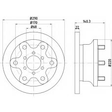 8DD 355 106-361 HELLA PAGID Тормозной диск