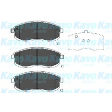 KBP-6528 KAVO PARTS Комплект тормозных колодок, дисковый тормоз