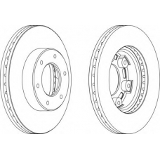 DDF991-1 FERODO Тормозной диск