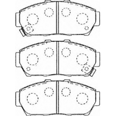 C1N024 AISIN Комплект тормозных колодок, дисковый тормоз