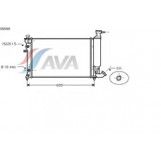 CN2060 AVA Радиатор, охлаждение двигателя