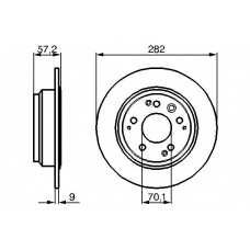 0 986 479 017 BOSCH Тормозной диск