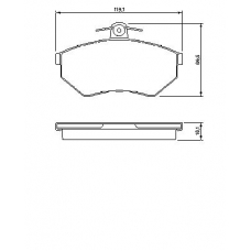 0 986 494 010 BOSCH Комплект тормозных колодок, дисковый тормоз