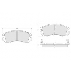 PF1409 PROCODIS FRANCE Комплект тормозных колодок, дисковый тормоз