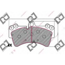 BP2172 DJ PARTS Комплект тормозных колодок, дисковый тормоз