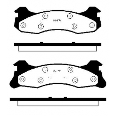 222545 NK Комплект тормозных колодок, дисковый тормоз