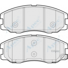 PAD1574 APEC Комплект тормозных колодок, дисковый тормоз
