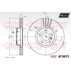 873071.6980 MAXTECH Тормозной диск