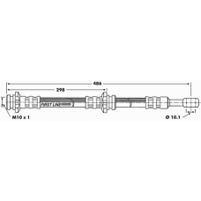 FBH6585 FIRST LINE Тормозной шланг