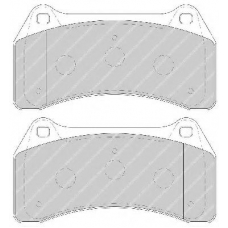 FDB1712 FERODO Комплект тормозных колодок, дисковый тормоз