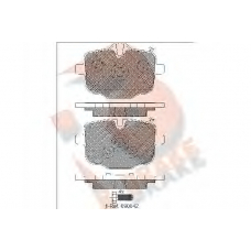 RB2005-200 R BRAKE Комплект тормозных колодок, дисковый тормоз